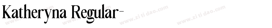 Katheryna Regular字体转换